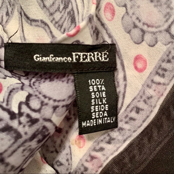 Gianfranco Ferre silk scarf - Picture 4 of 4